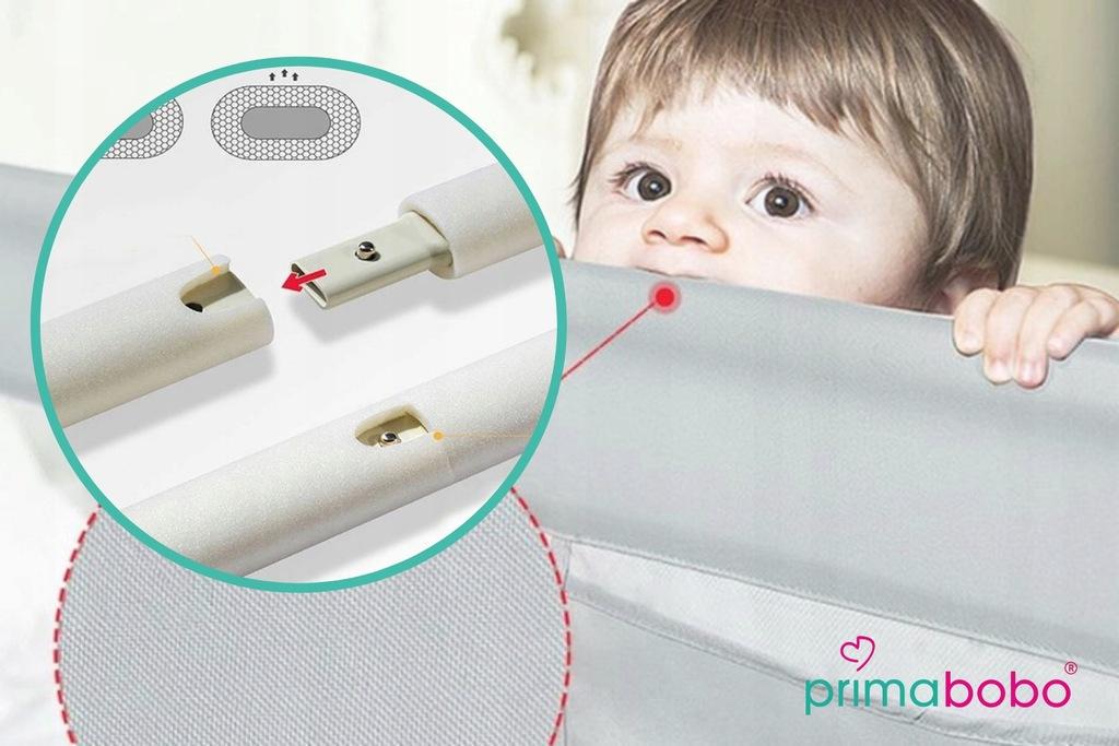 Бортик для кровати Primabobo Bear 180 см Серый (BM01_SZ 180) - фото 8