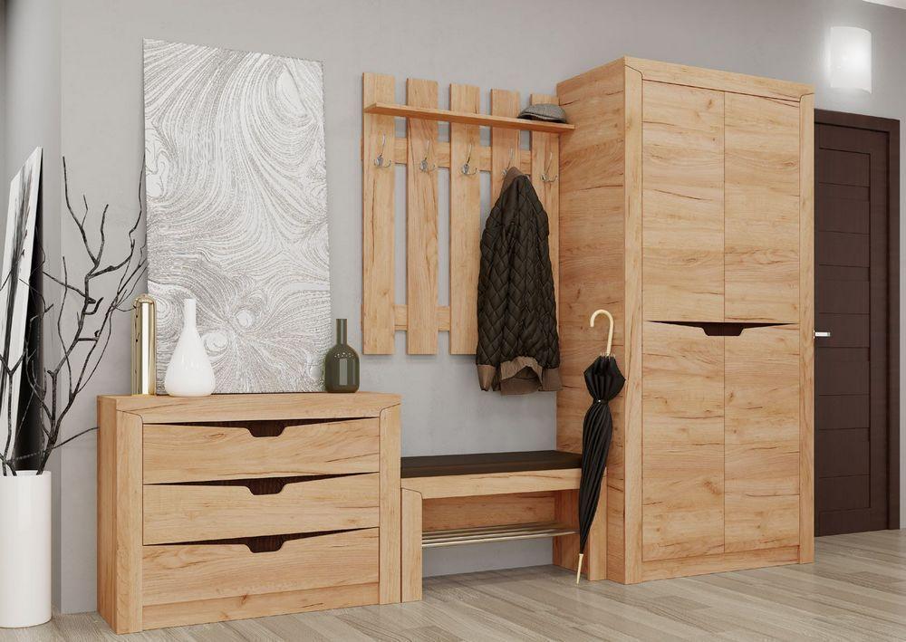 Прихожая Эверест Либерти-2 комплект Крафт Золотой (ЕВ20522)