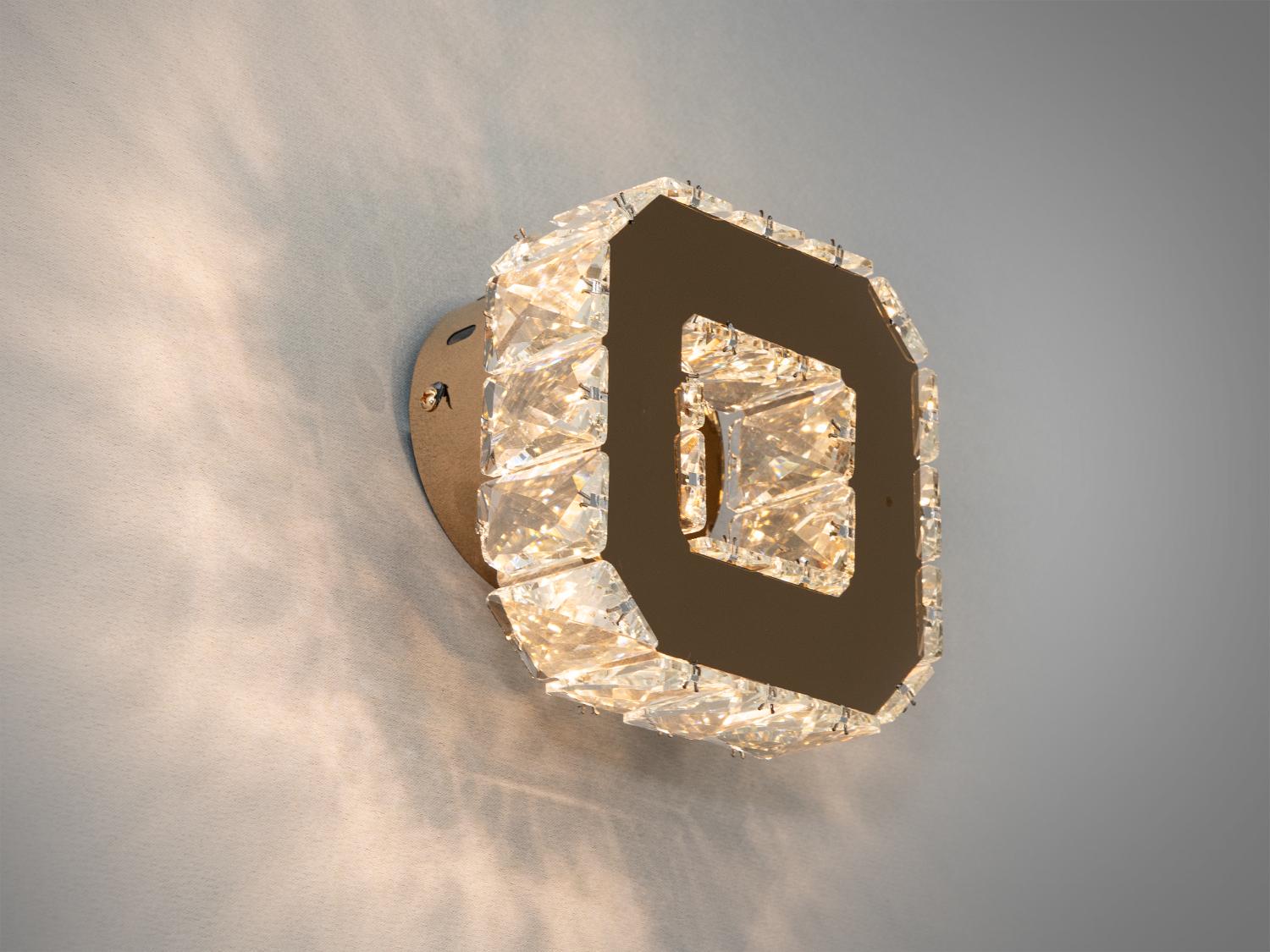 Светильник настенный хрустальный LED 6 Вт Золотой (9603G)