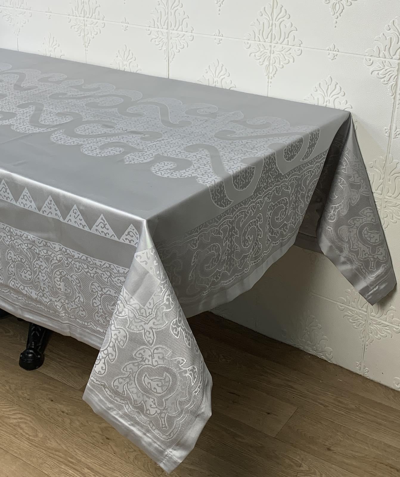 Скатертина тефлонова Masali Model 505 160x220 см Grey (CN30255)