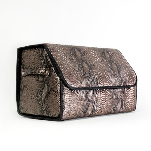 Сумка-органайзер в багажник CarsBAG 30x50x30 см Екошкіра під змію (acb-1037-30х50х30-15)