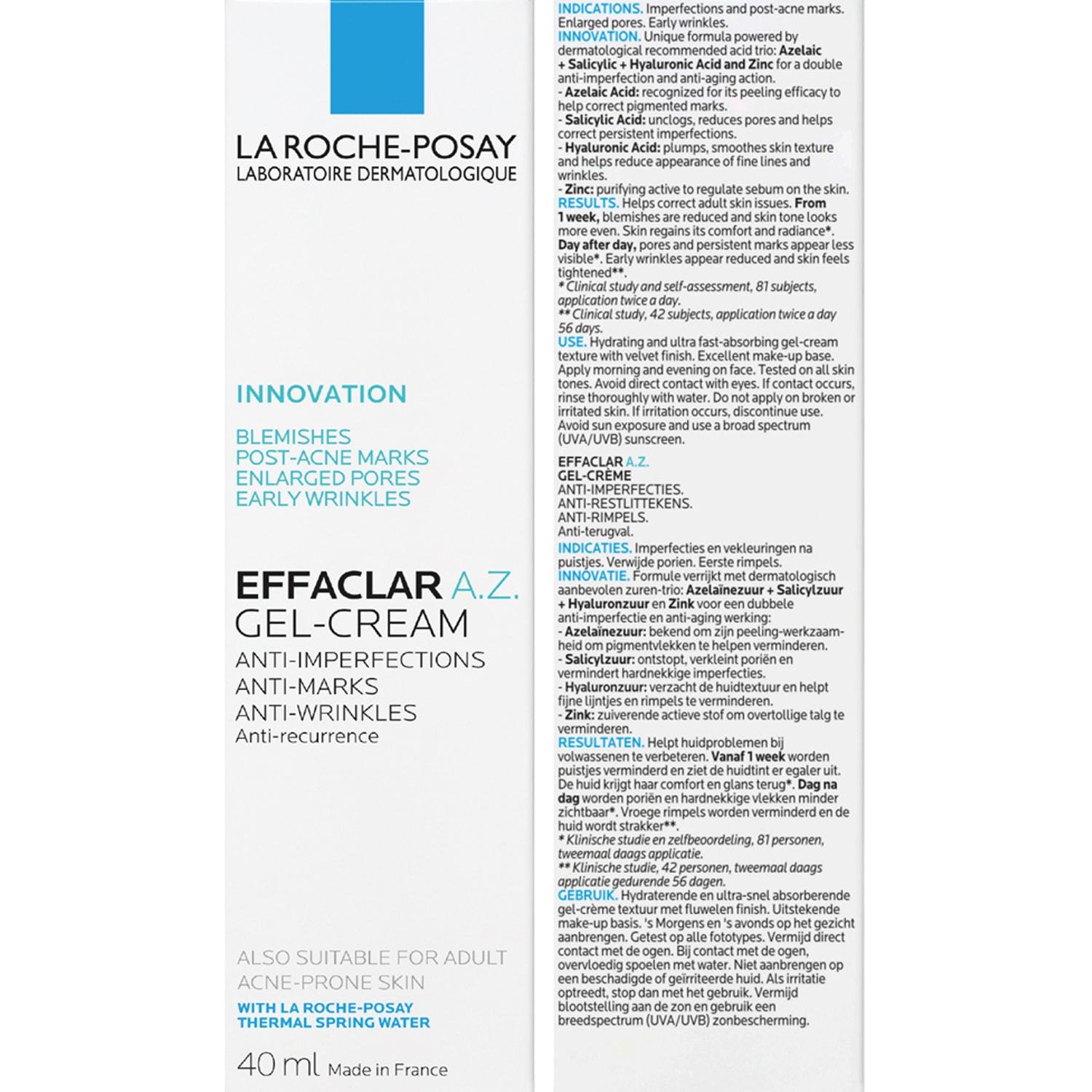 Гель-крем La Roche-Posay Effaclar A.Z. с комплексом трех кислот (2610889240) - фото 2 Гель-крем La Roche-Posay Effaclar A.Z. с комплексом трех кислот (2610889240) - фото 2