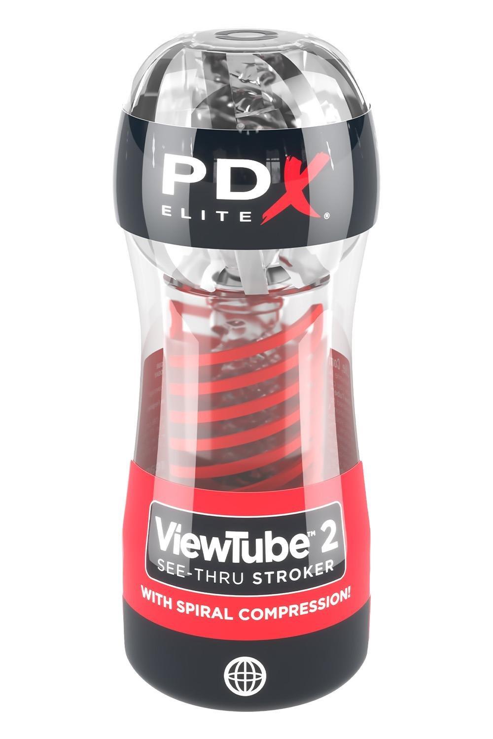 Мастурбатор PipeDream PDX Elite Viewtube 2 18 см Прозрачный (P61450)
