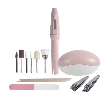 Фрезер для маникюра BEAUTY Manicure Pedicure Set с 6 насадками 166x26x25 мм Розовый (opt-103799) Фрезер для маникюра BEAUTY Manicure Pedicure Set с 6 насадками 166x26x25 мм Розовый (opt-103799)