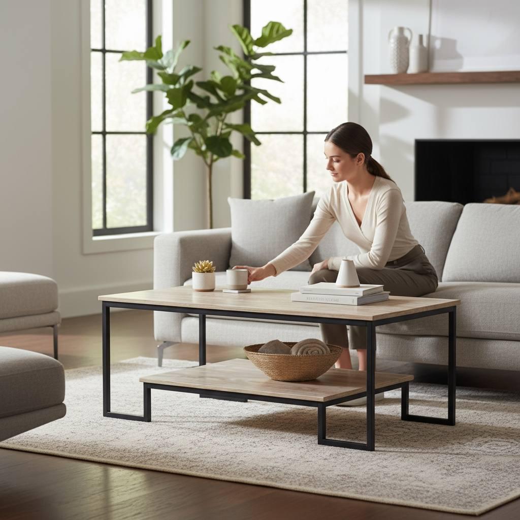 Журнальний столик EcoLoft IN-2722 в стилі лофт (29085394)