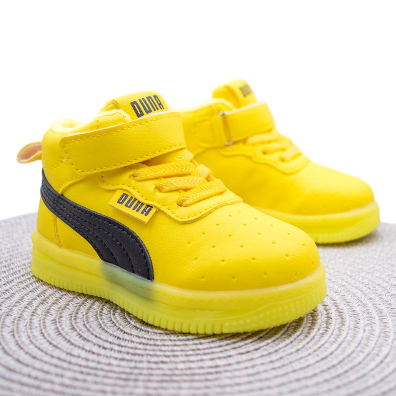 Хайтопы для мальчика Канарейка MV-1228 р. 22 Желтый