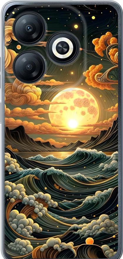 Чехол на Infinix Smart 8 Арт волны (6332u-3431-42517)