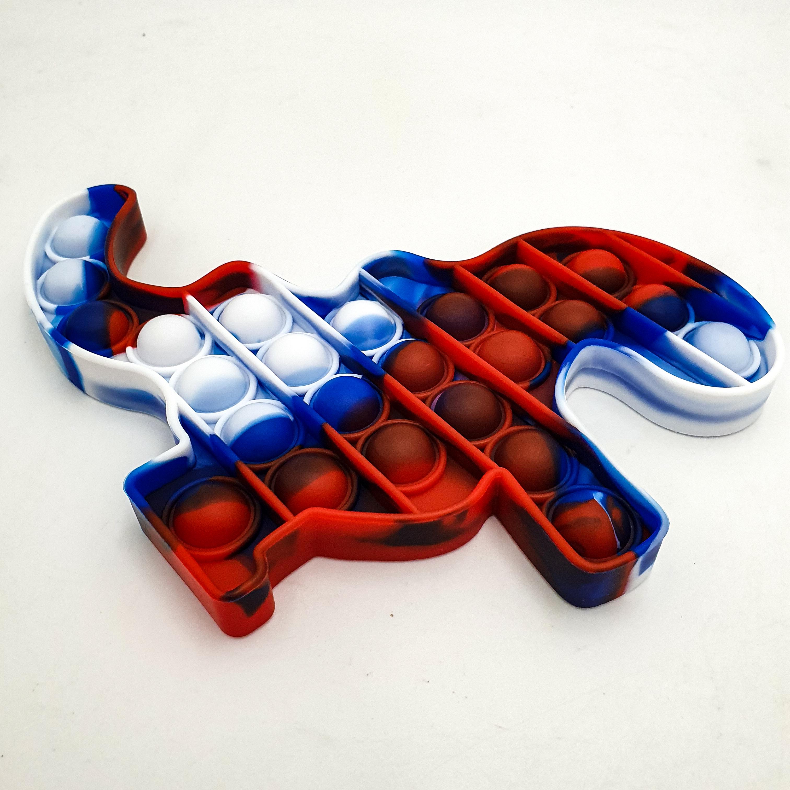 Игрушка-антистресс пупырка UKC Pop It Fidget Динозавр (998ef827)