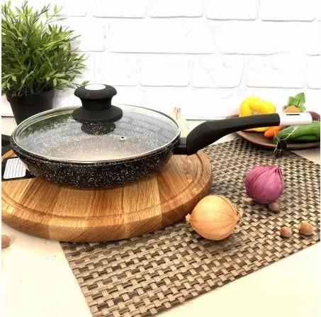 Сковорода Edenberg с крышкой и гранитным антипригарным покрытием 26 см (EB-4135) - фото 5 Сковорода Edenberg с крышкой и гранитным антипригарным покрытием 26 см (EB-4135) - фото 5