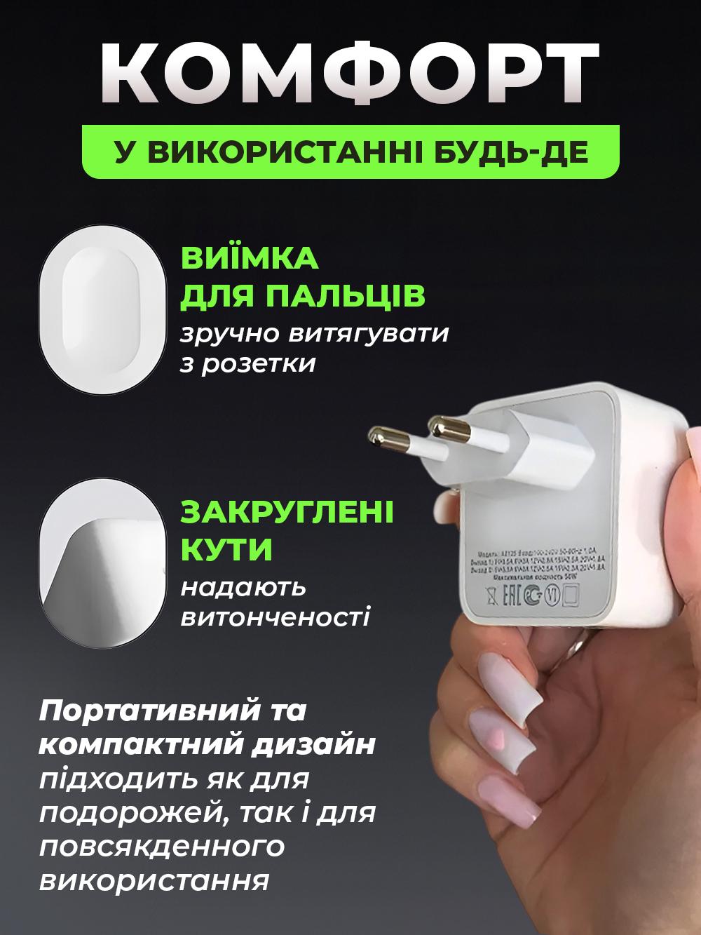 Зарядное устройство Dual USB-C Port Power с быстрой зарядкой 35 W (78e48685) - фото 8 Зарядное устройство Dual USB-C Port Power с быстрой зарядкой 35 W (78e48685) - фото 8