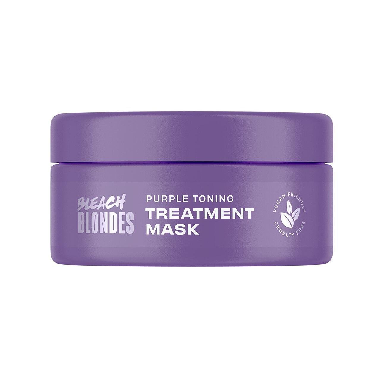 Маска від жовтизни освітленого волосся Lee Stafford Bleach Blondes Purple Toning Treatment Mask 200 мл (5060282705814)