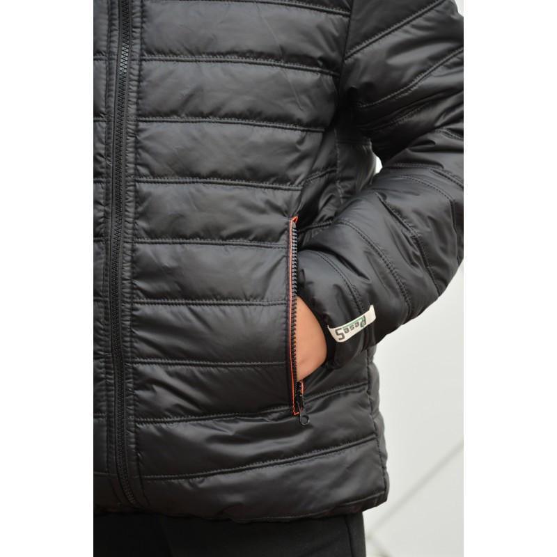 Куртка детская двухсторонняя демисезонная 140 см Оранжевый с черным (2724284772) - фото 5 Куртка детская двухсторонняя демисезонная 140 см Оранжевый с черным (2724284772) - фото 5