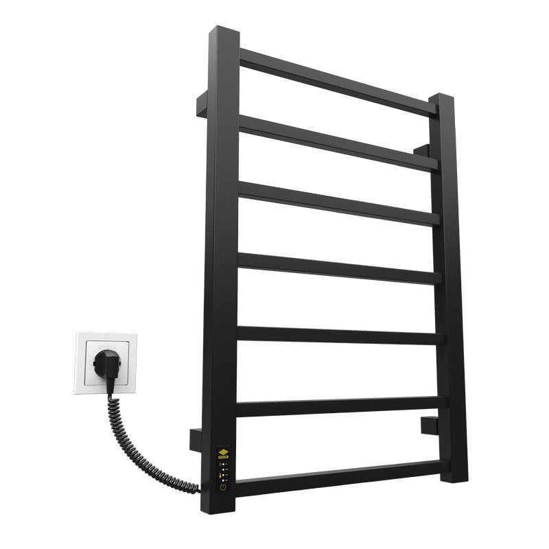 Рушникосушарка електрична KOSSER Лофт 700х500/7 EL з таймером Чорний (2000962920550)