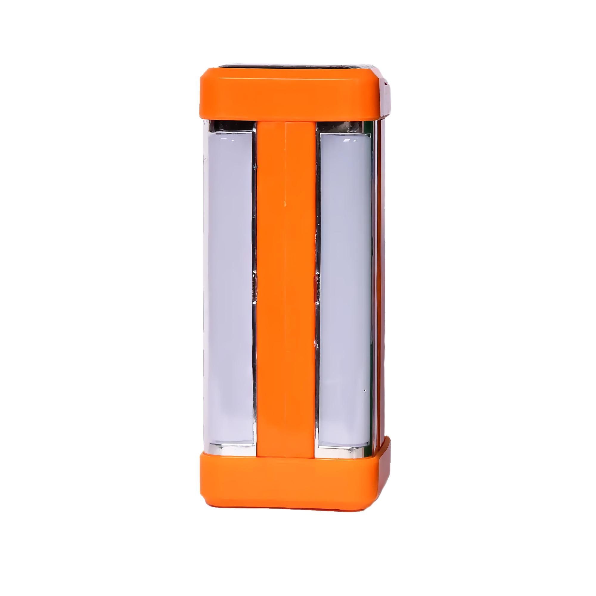 Ліхтар з акумулятором і сонячною батареєю ML-1664 21 см Помаранчевий Ліхтар з акумулятором і сонячною батареєю ML-1664 21 см Помаранчевий