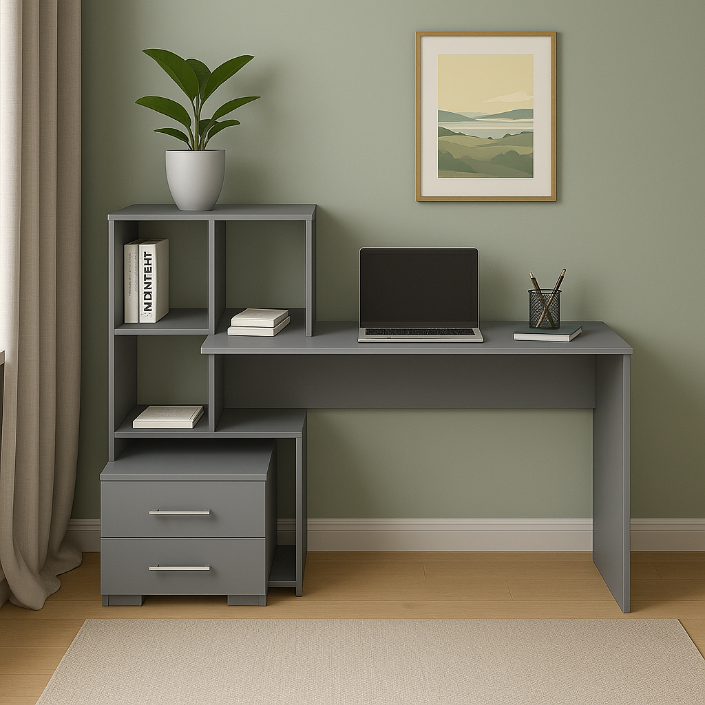 Стіл письмовий СП9 2Я SENAM 1040х1400х600 мм ДСП Сіра мишка