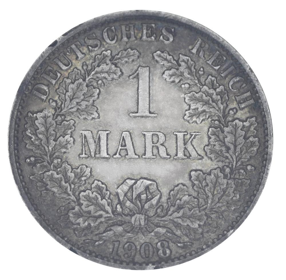 Колекційна монета Німеччина 1 марка 1908 срібло F-VF A
