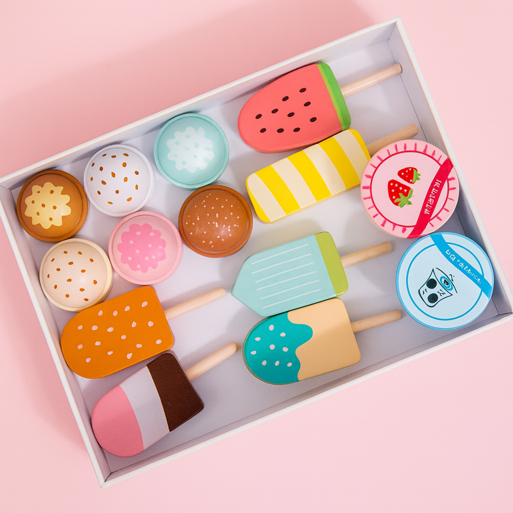 Дитячий ігровий набір Ice Cream Counter Морозиво дерев'яний (132) - фото 4 Дитячий ігровий набір Ice Cream Counter Морозиво дерев'яний (132) - фото 4