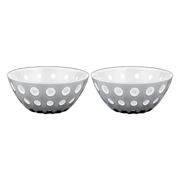 Набор салатников Guzzini Le Murrine пластиковые 12 см 2 шт. Серый с белым (169-135-279412148)