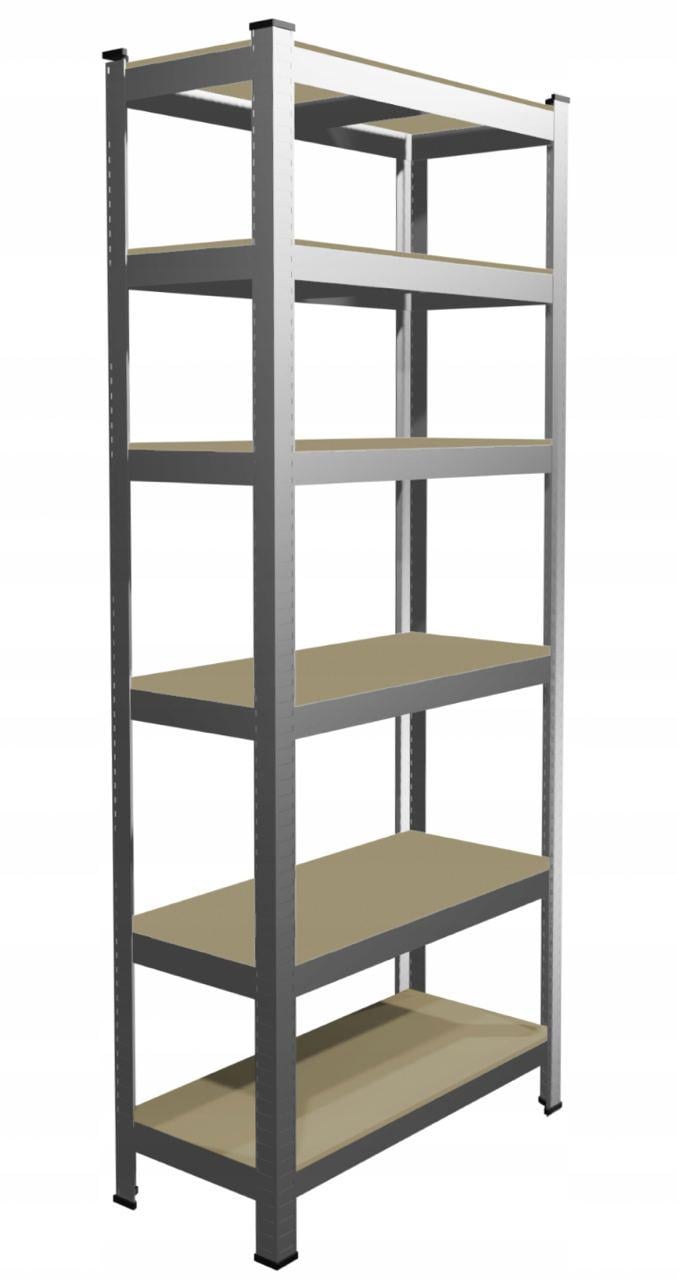 Стеллаж металлический 6 полок нагрузки 175 кг на полку 220x90x40 см Серый (GWI0636) Стеллаж металлический 6 полок нагрузки 175 кг на полку 220x90x40 см Серый (GWI0636)