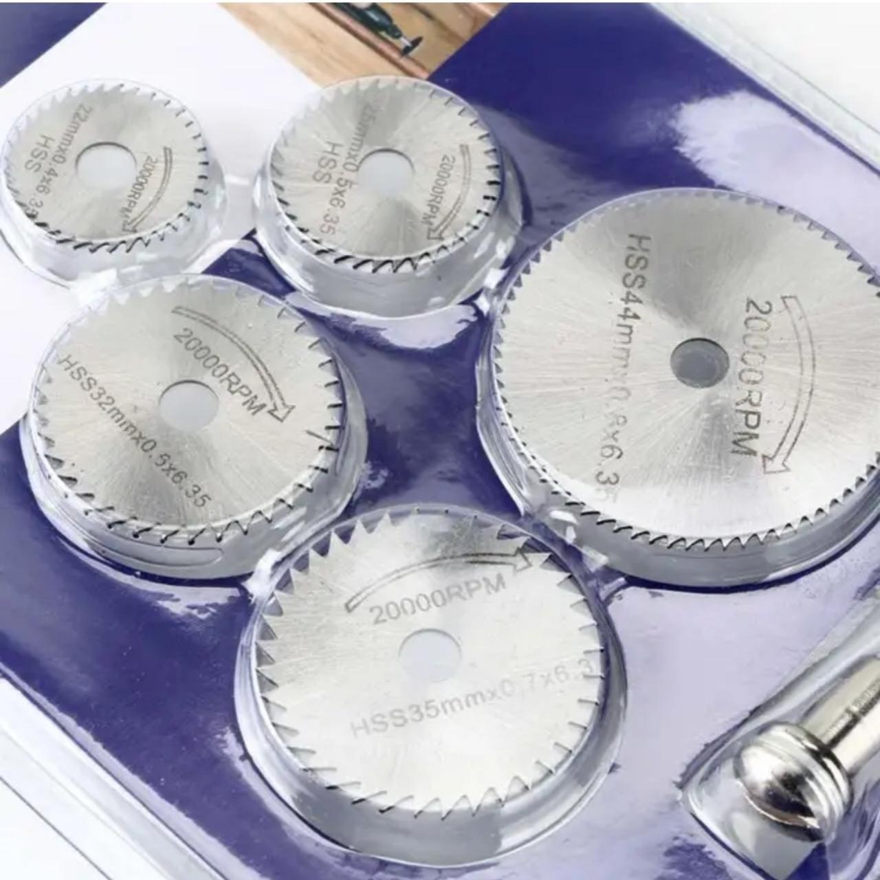 Набор дисков по дереву/пластику для гравера Dremel 5 шт. (1021F) - фото 4 Набор дисков по дереву/пластику для гравера Dremel 5 шт. (1021F) - фото 4