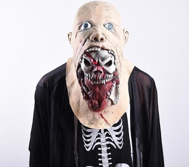 Купить маску зомби-черепа на хэллоуин оптом - цены производителя. Отгрузим по РФ со склада