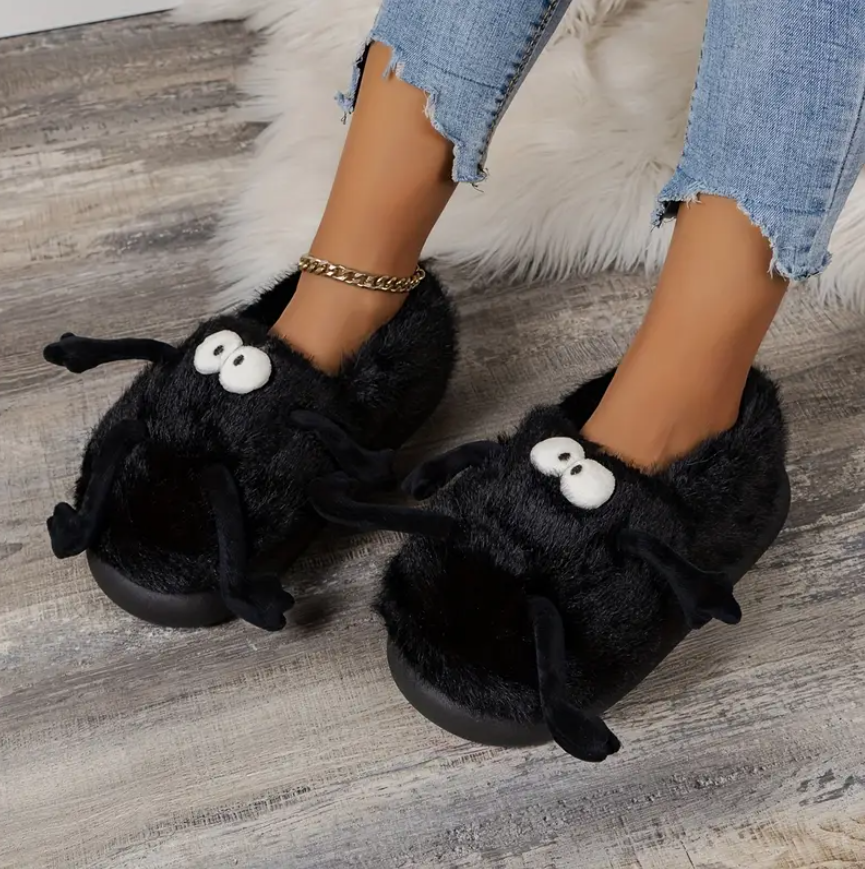 Тапочки игрушки плюшевые с лапками и ручками для дома р. 38-39 Черный - фото 4