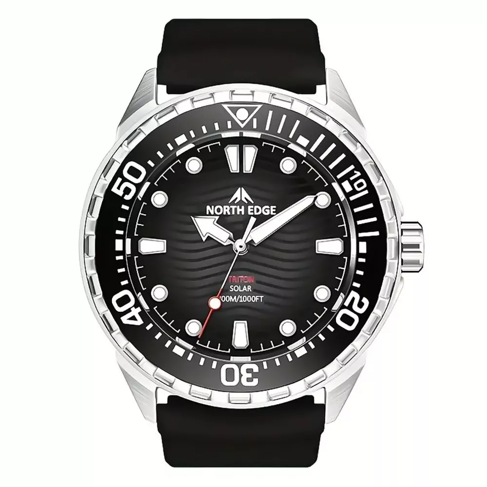 Наручные часы North Edge TRITON механические 45 мм водостойкий корпус Черный (640612)