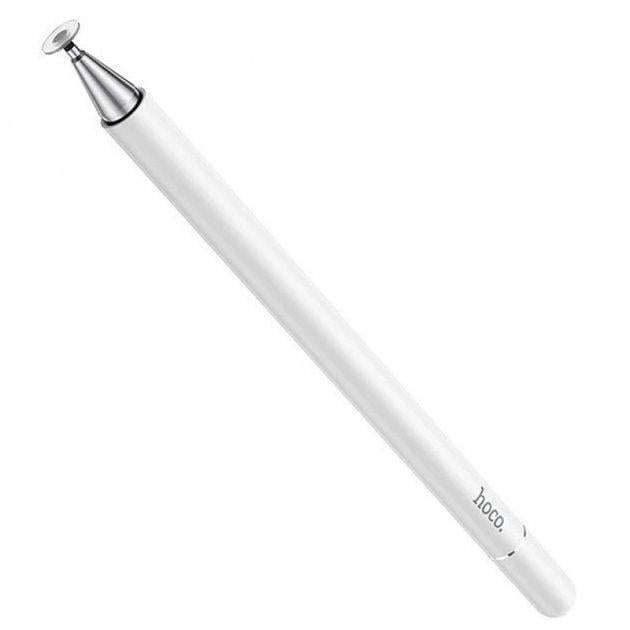 Стилус для емкостных сенсорных экранов Hoco Fluent series universal capacitive pen GM103 White (570352) - фото 2 Стилус для емкостных сенсорных экранов Hoco Fluent series universal capacitive pen GM103 White (570352) - фото 2