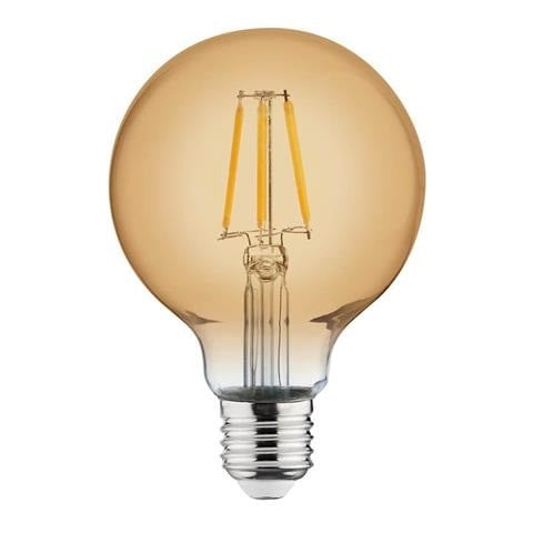 Лампа светодиодная (ретро) Horoz Electric RUSTIC GLOBE-4 4W Filament led 2200К E27