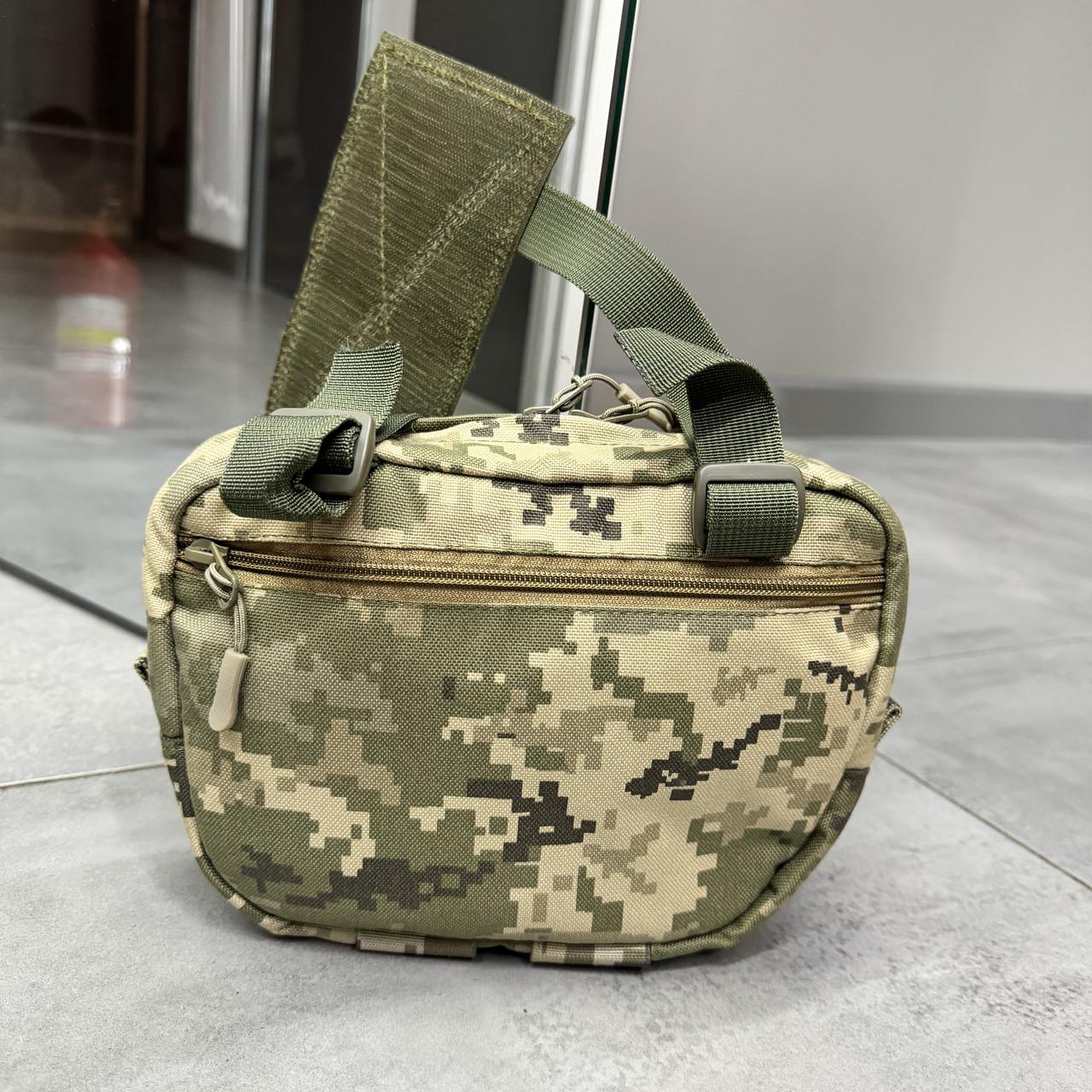 Сумка напашник с баллистическим пакетом 2 класса для бронежилета Молли напашник Cordura 1000D напашник для плитоноски Пиксель (244114-245281) - фото 10