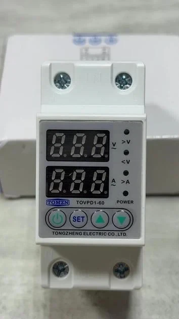 Реле напруги TOMZN TOVPD1-60 60А 2P 230В з захистом від перенапруги та перевантаження