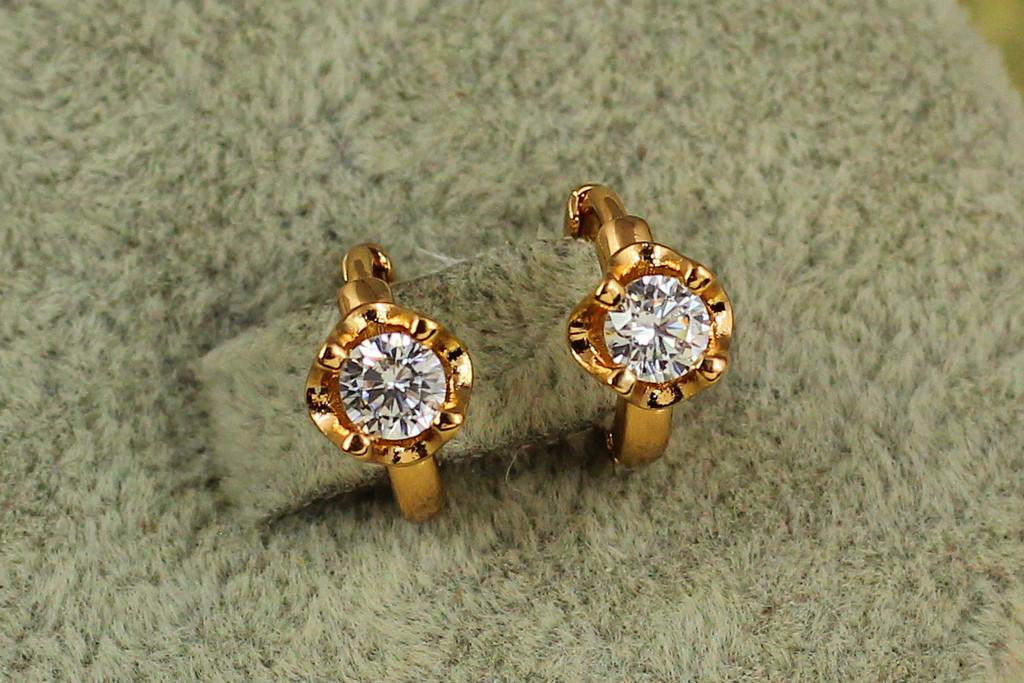 Сережки дитячі Xuping Jewelry портулак 8 мм Золотистий (2368640332)