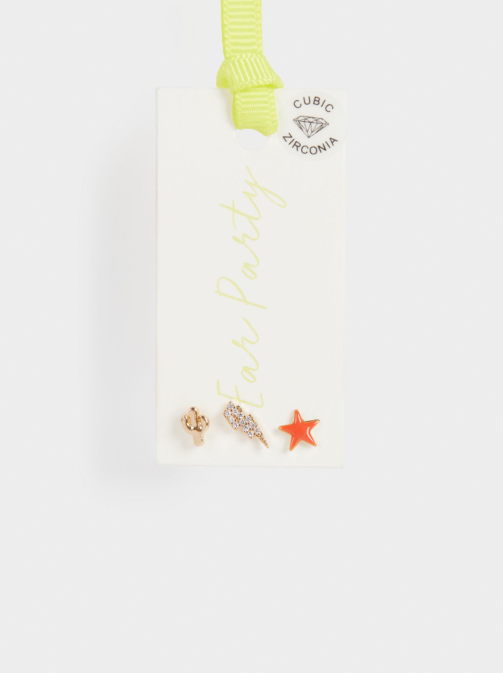 Женские серьги Parfois 189897 ONE Золотой