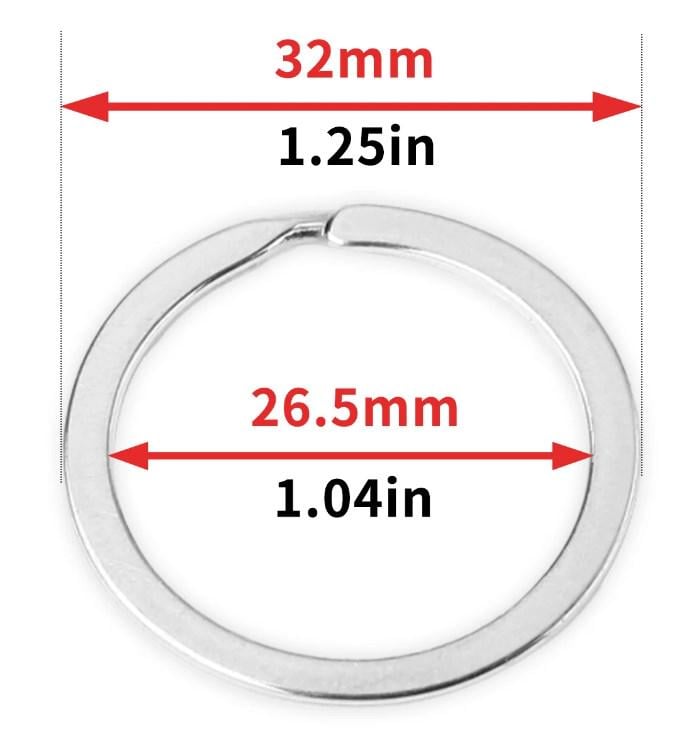 Кільця для брелків Ø 32 мм 10 шт. (SP-77032) - фото 3