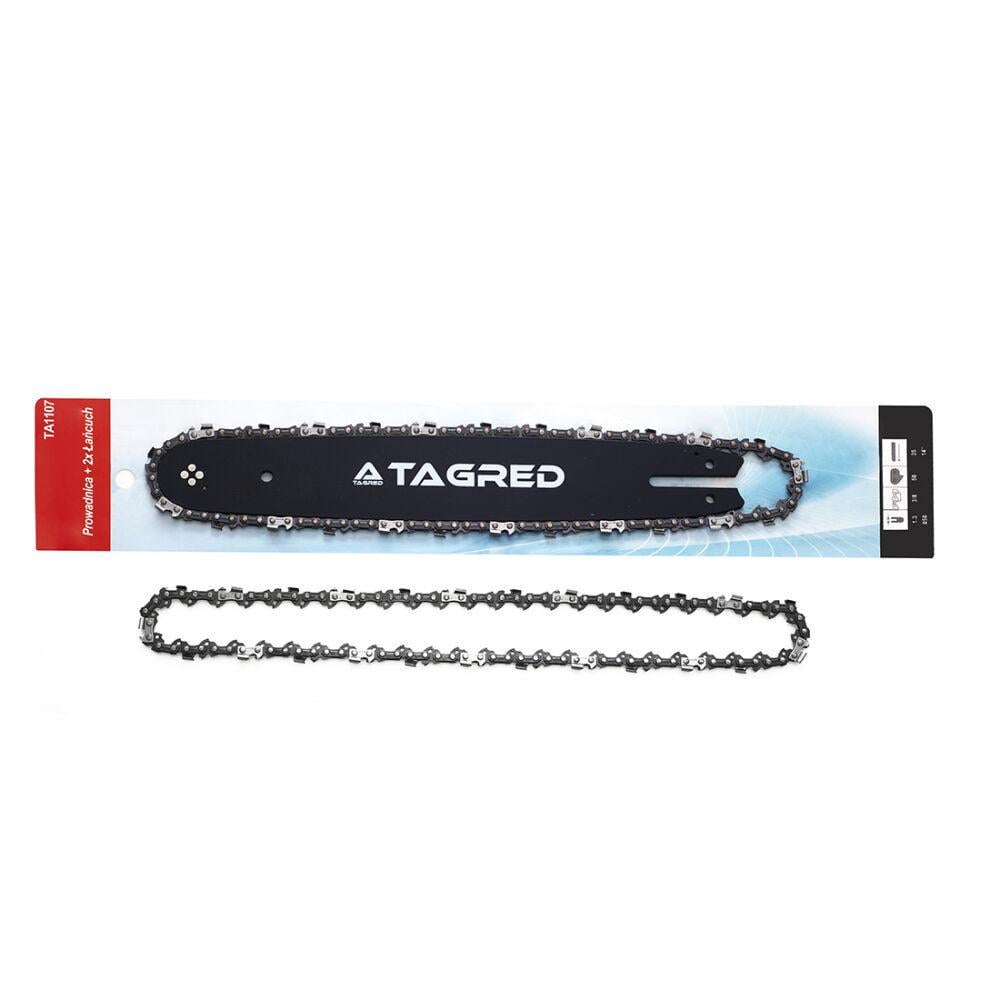 Направляющая шина для цепных пил TAGRED TA1107 14'' 35 см и 2 цепи