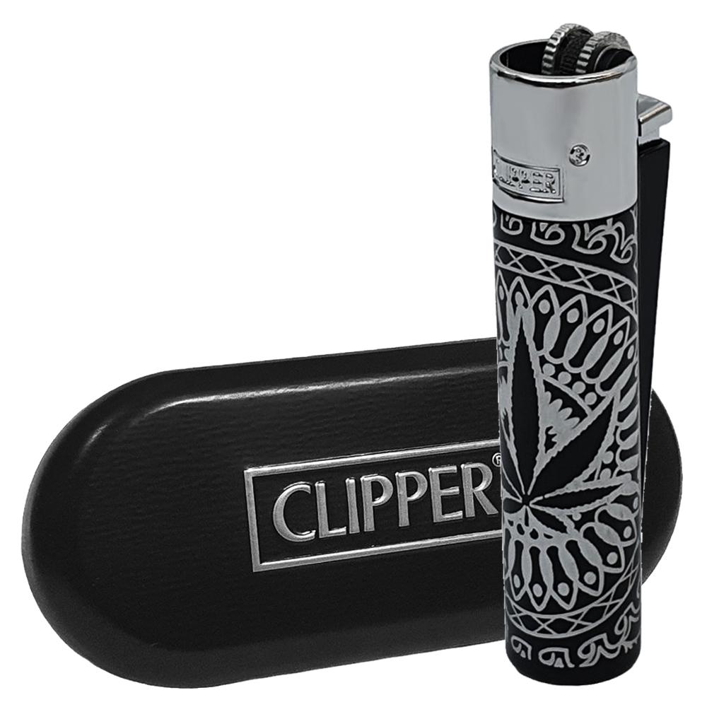 Запальничка газова Clipper Metal Leaves Premium Silver (ЗК-70) - фото 4