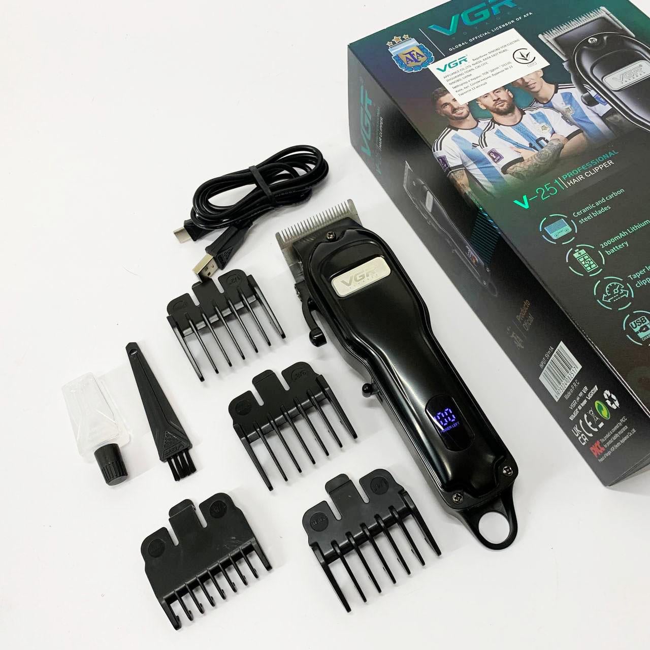 Машинка акумуляторна для стрижки VGR V-251 (13352834)