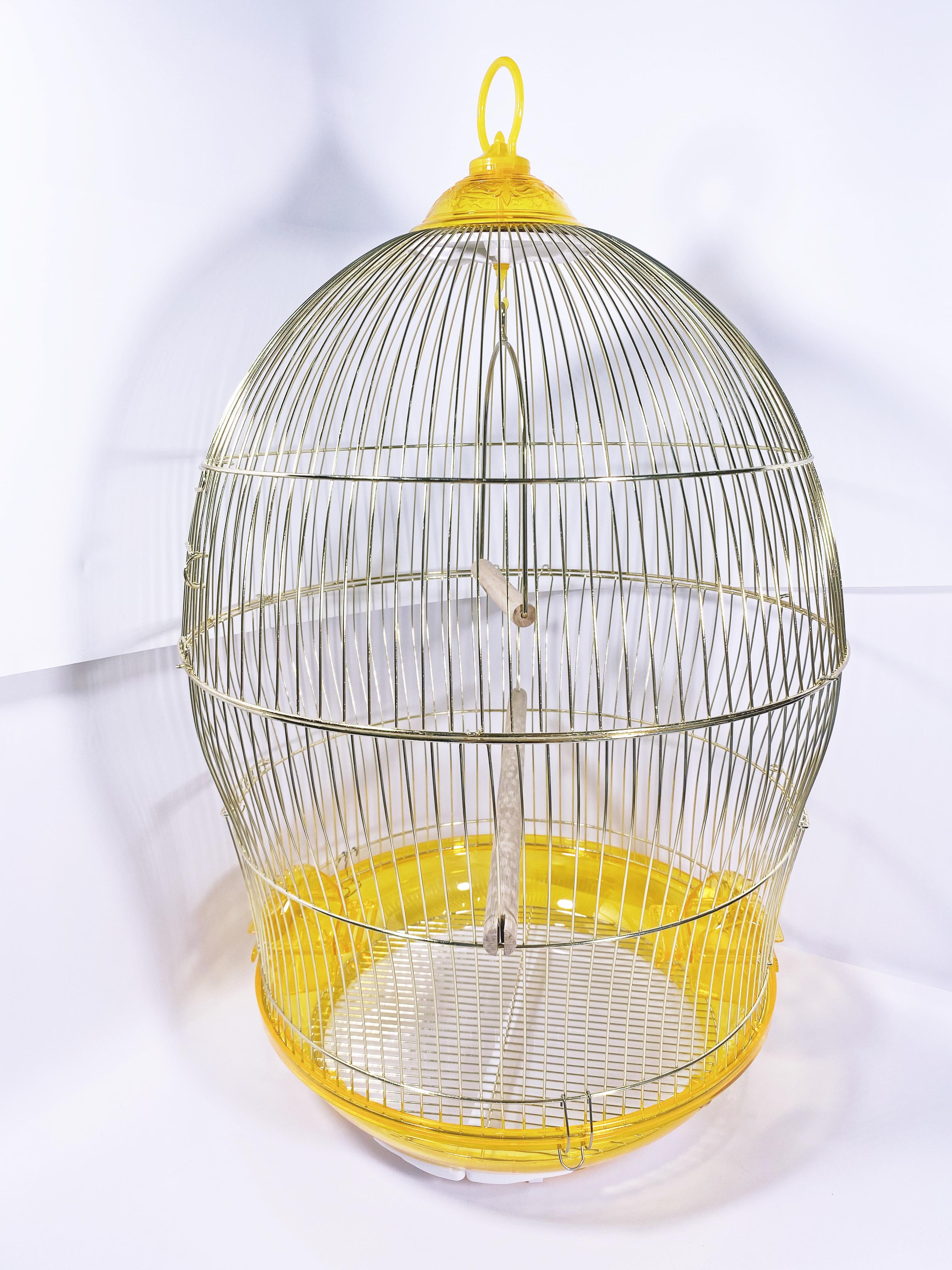 Клетка для попугаев 370 круглая 49х76 см Gold (1860) - фото 1 Клетка для попугаев 370 круглая 49х76 см Gold (1860) - фото 1