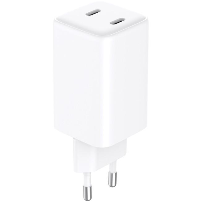 Зарядний пристрій Sandberg Dual USB-C PD65W White (441-56) - фото 3