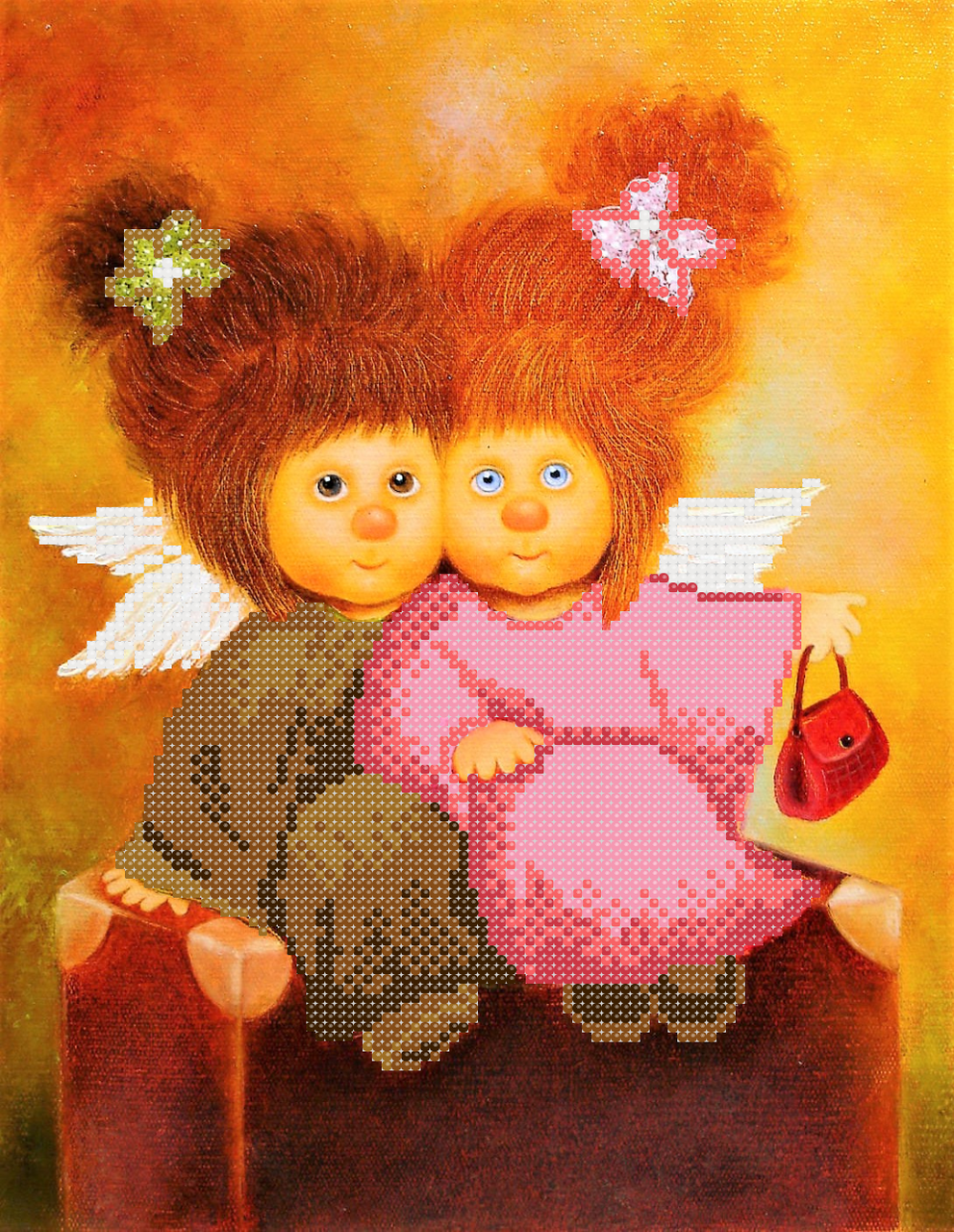 Схема вышивки бисером Чемоданное настроение (674942744А)