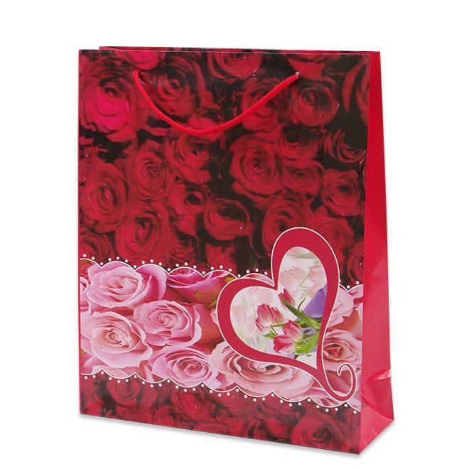 Пакет подарочный Flora микс 28х9х34 см 12 шт. (9404) - фото 3