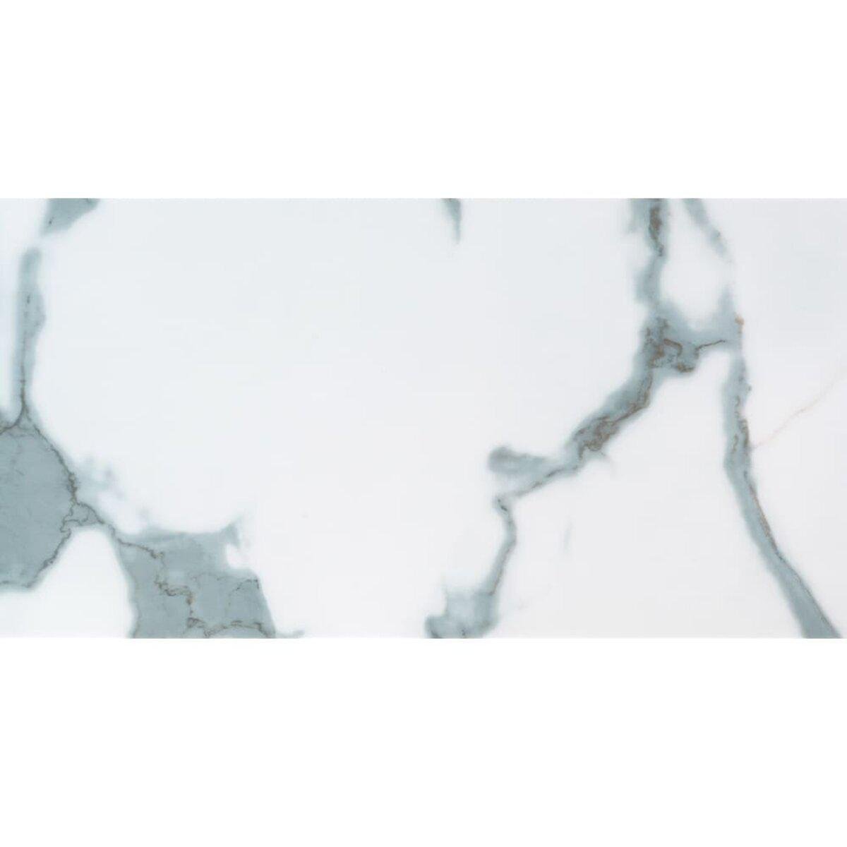 Плитка стеновая Sticker Wall SW-00001671 PET самоклеящаяся 600х300х2 мм Белый мрамор (991943725)