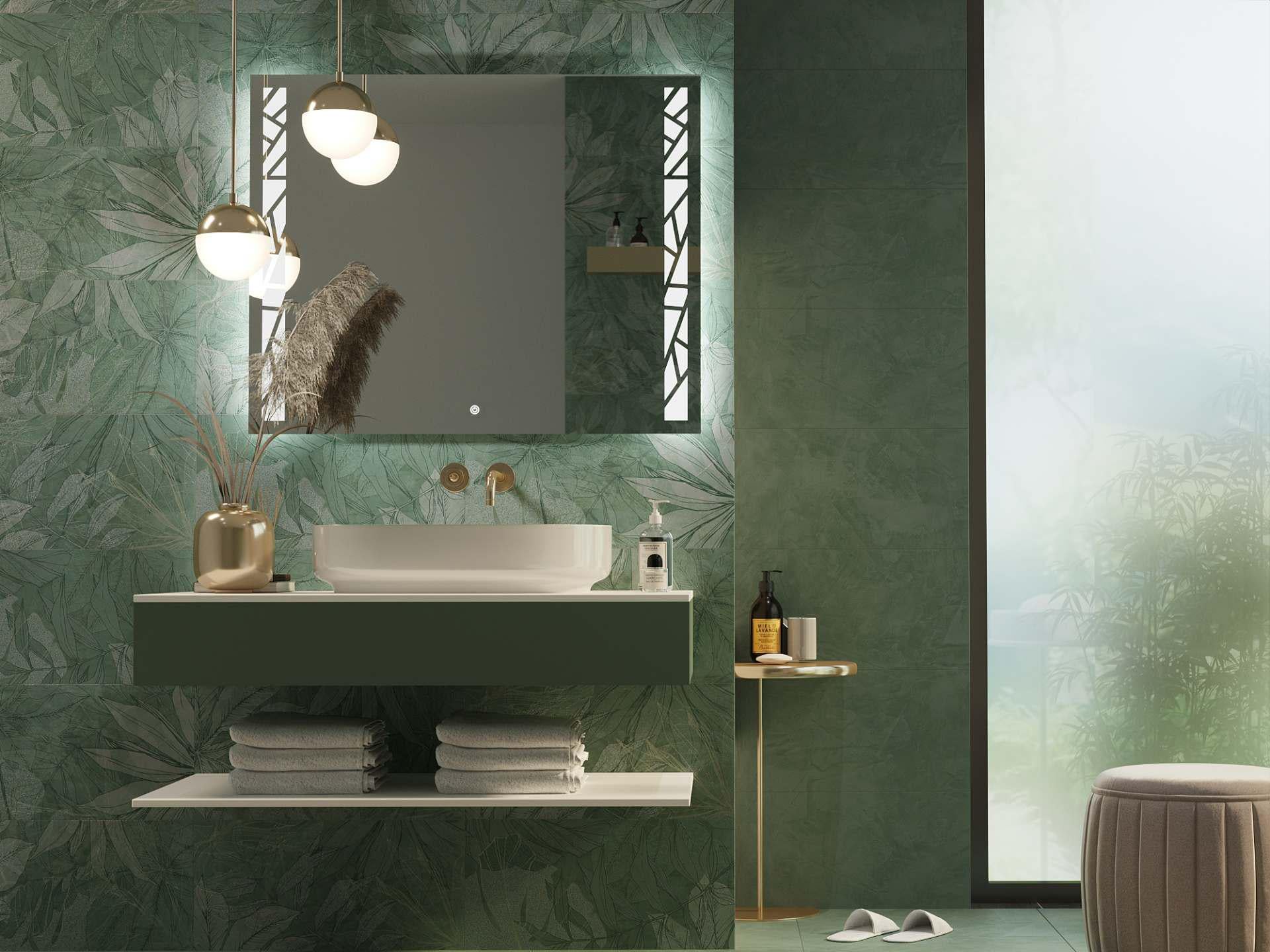 Зеркало Dim Dzerkal GENTO с LED-подсветкой и сенсорным управлением 80х120 см (10626)