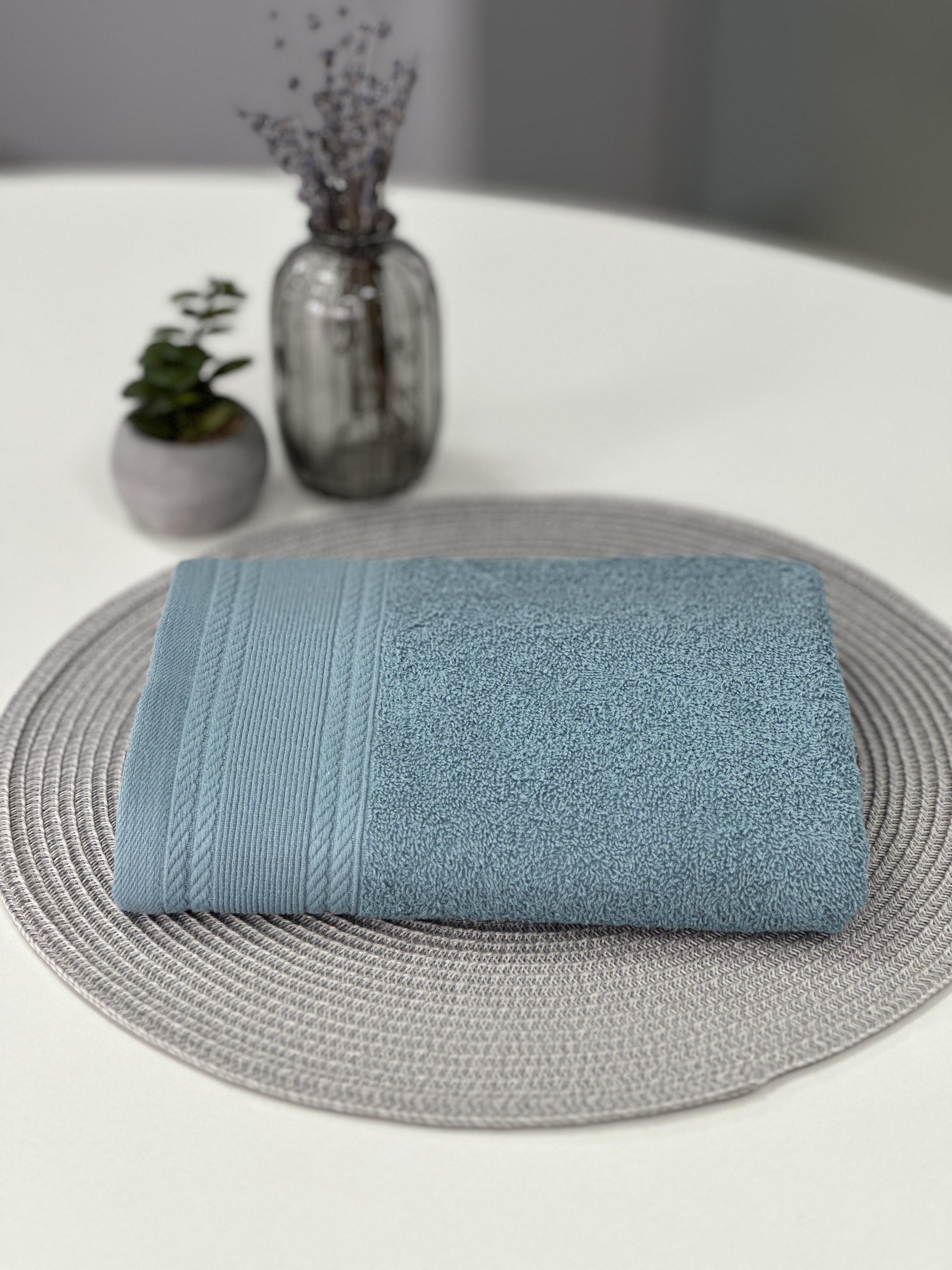 Полотенце махровое Легкий бриз 450 г/м2 100% хлопок 50х90 см Лазурный - фото 1 Полотенце махровое Легкий бриз 450 г/м2 100% хлопок 50х90 см Лазурный - фото 1