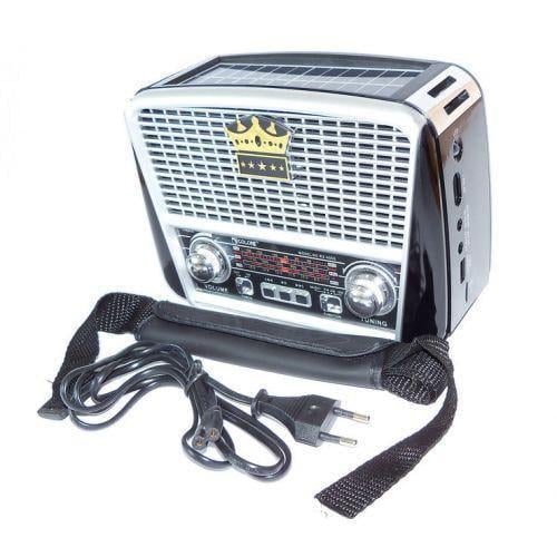 Портативная колонка Golon RX-455S Solar Black/Silver