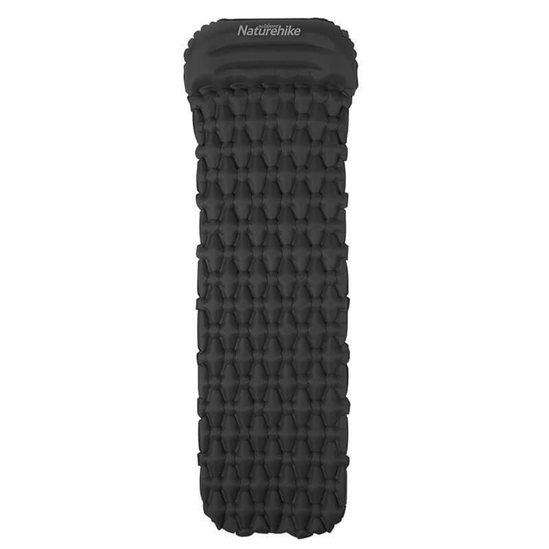 Самонадувной коврик с подушкой и мешок Naturehike FC-12 NH19Z003-P 65 мм 198 см Графитовый (6927595796832)