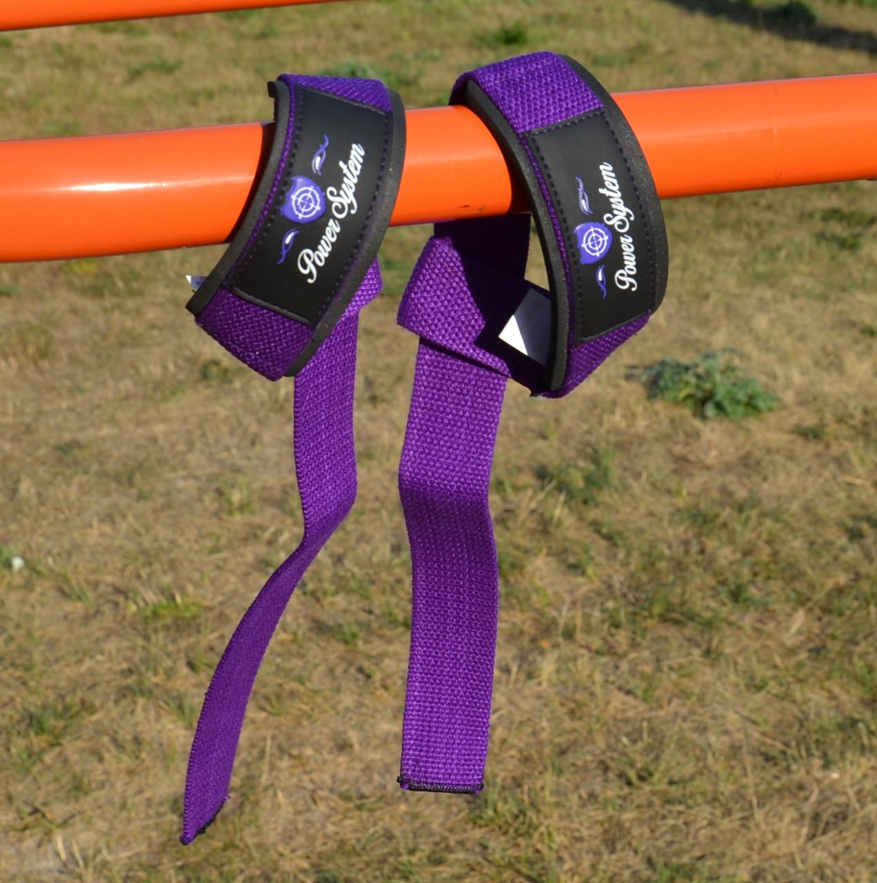 Лямки для тяги Power System PS-3420 G-Power Straps Purple (21398853) - фото 5