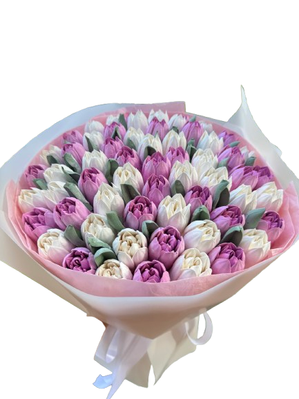 Букет зефірних квітів ручної роботи 30 см (28830896)