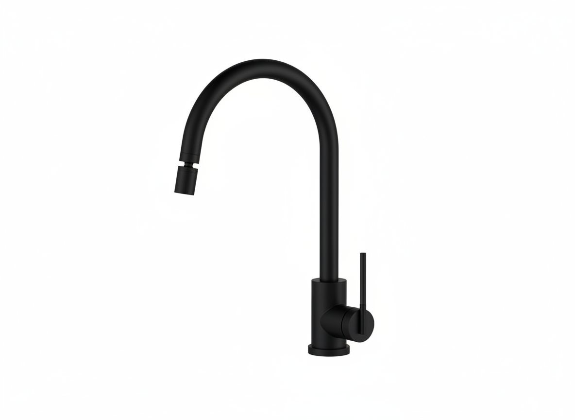 Смеситель Nett EB-22 с поворотной головкой Черный (2999643107)