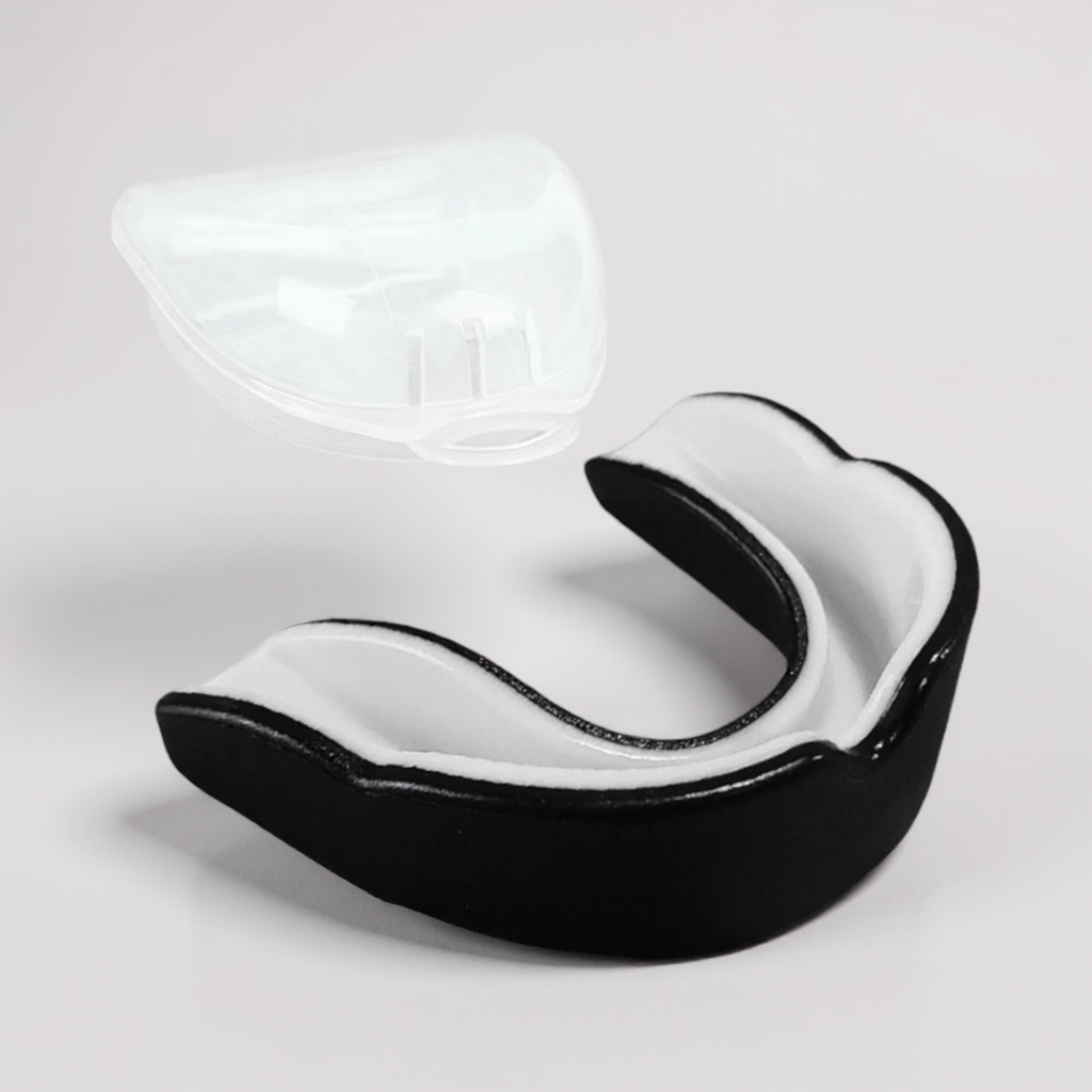 Капа для бокса мма GDragon детская защитная для зубов двухслойная из термопластика Черный